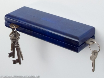Schlüsselbrett Schlitz blau